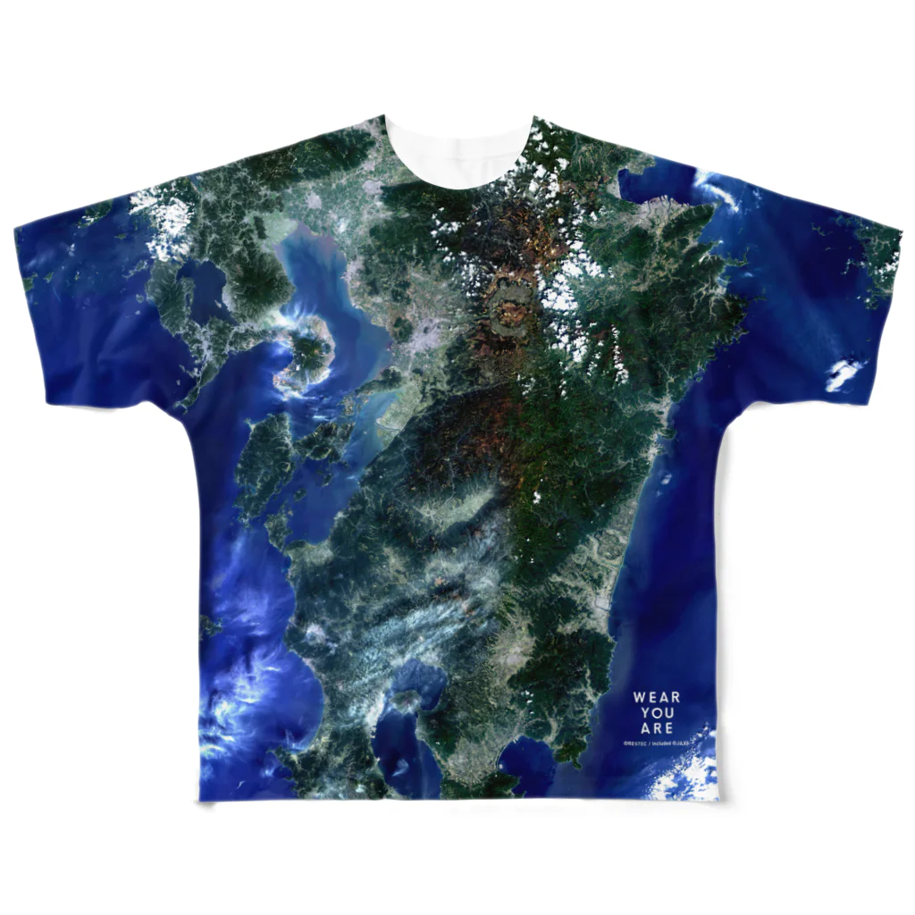 WEAR YOU AREの熊本県 球磨郡 Tシャツ 両面 All-Over Print T-Shirt