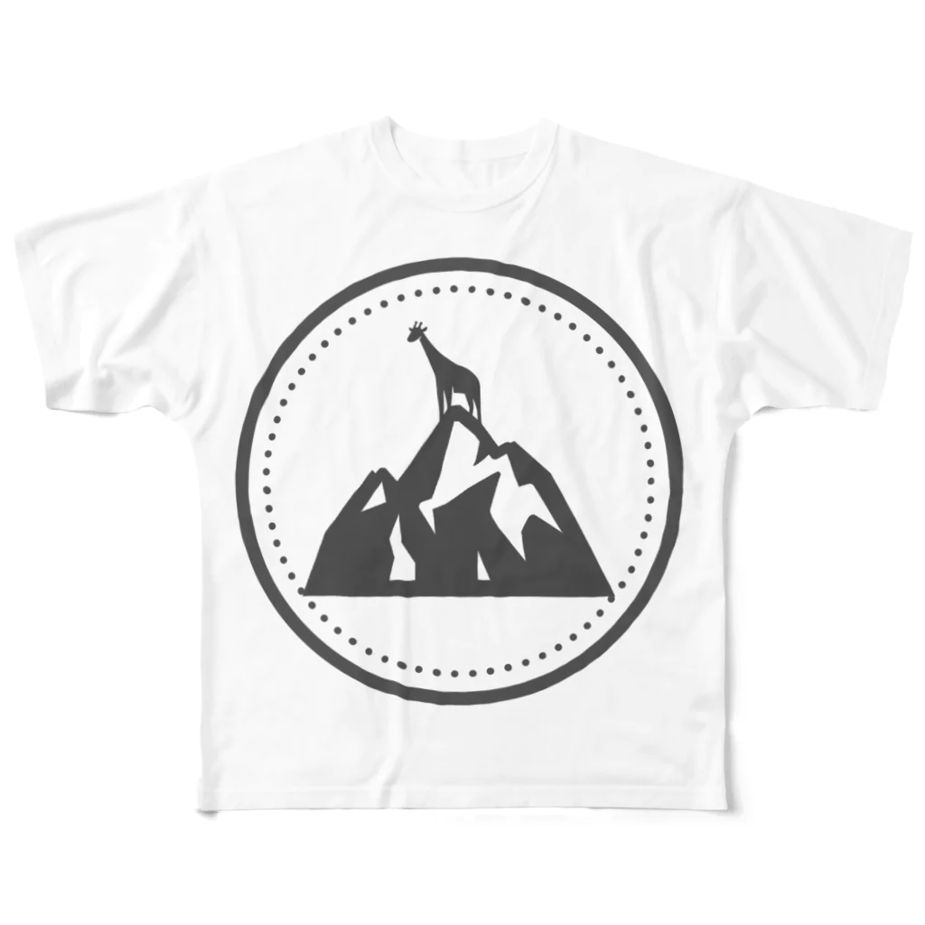 the_chihiroのClimbing Giraffe フルグラフィックTシャツ