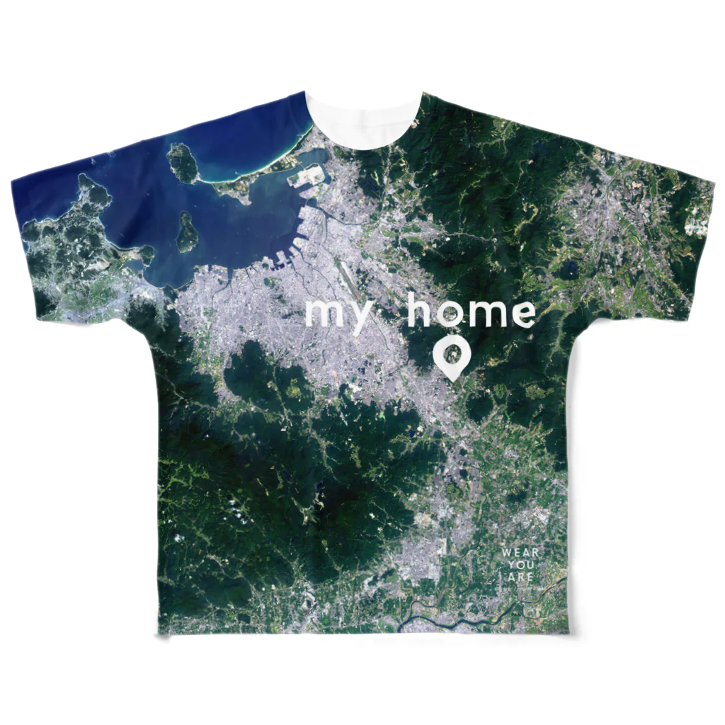 WEAR YOU AREの福岡県 太宰府市 Tシャツ 両面 All-Over Print T-Shirt