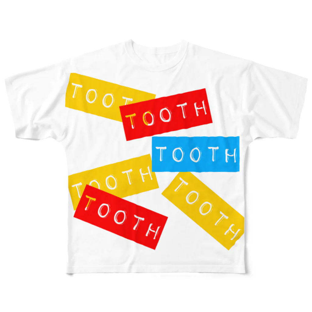 PMショップのtooth All-Over Print T-Shirt