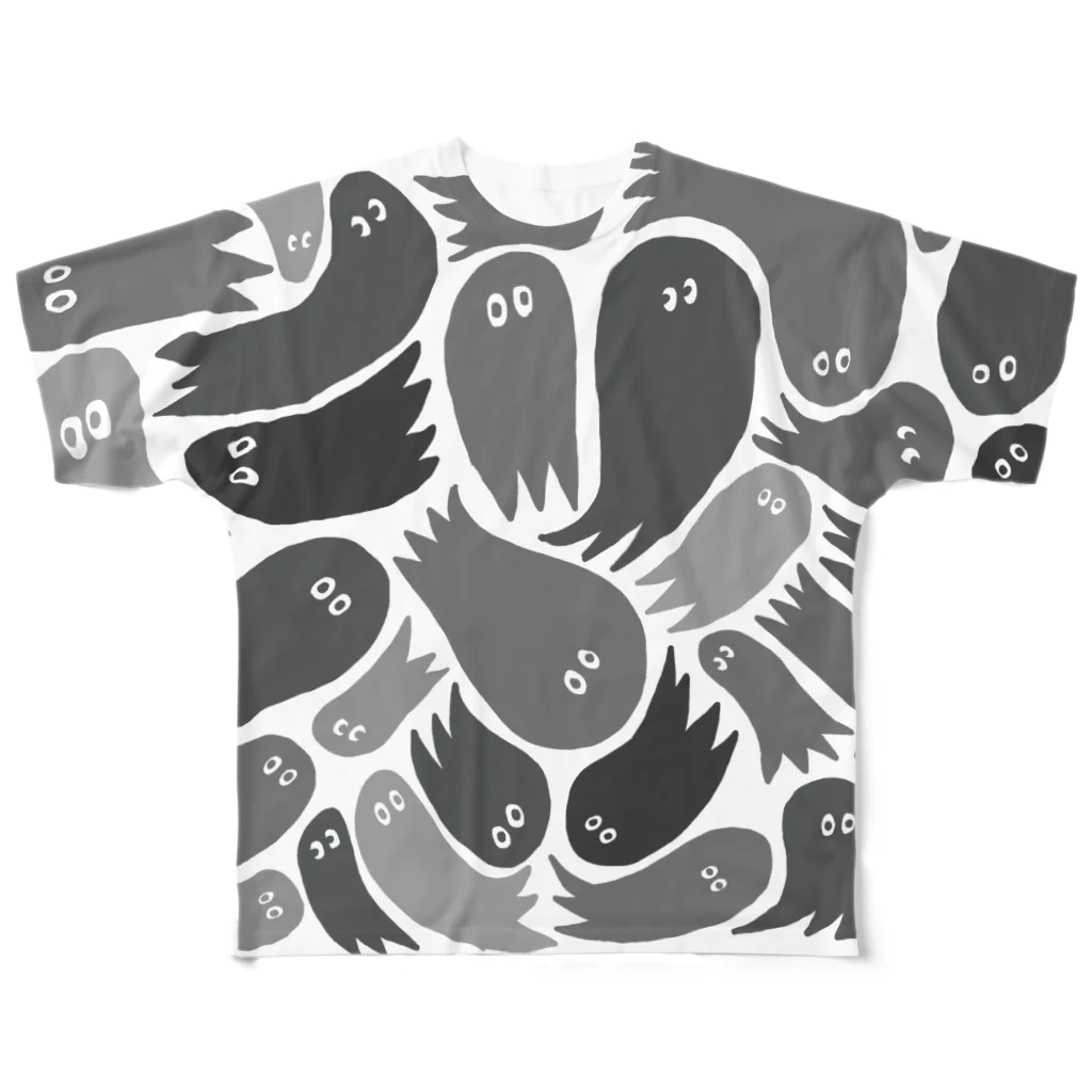 wakame.monsterのおばグレー All-Over Print T-Shirt