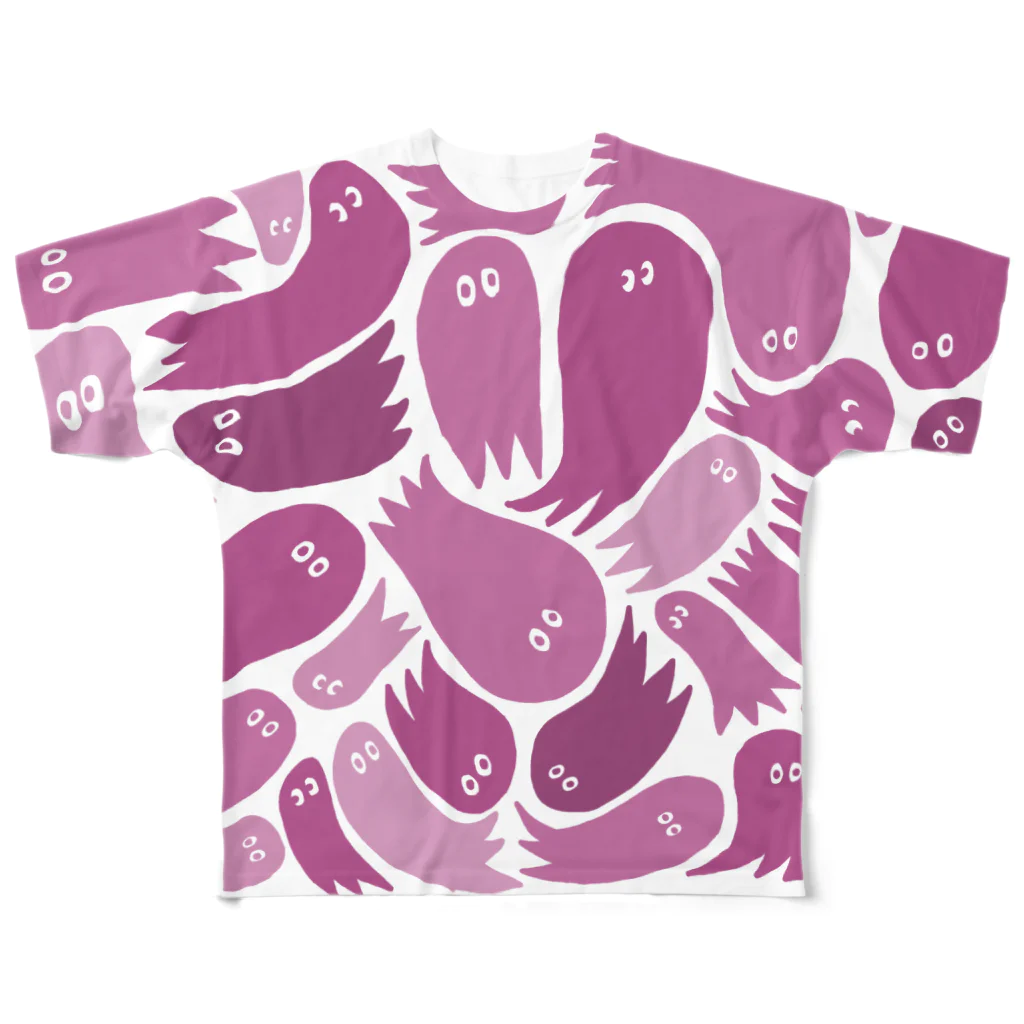 wakame.monsterのおばピンク All-Over Print T-Shirt