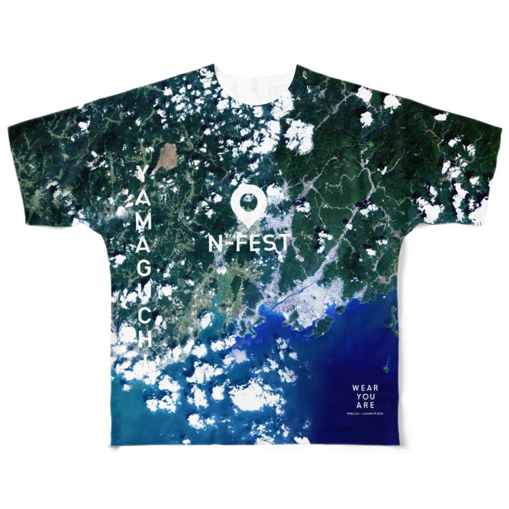 WEAR YOU AREの山口県 山口市 Tシャツ 両面 All-Over Print T-Shirt