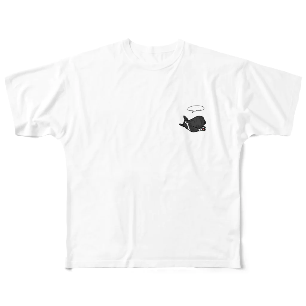 Boston Shopの不貞寝 フルグラフィックTシャツ