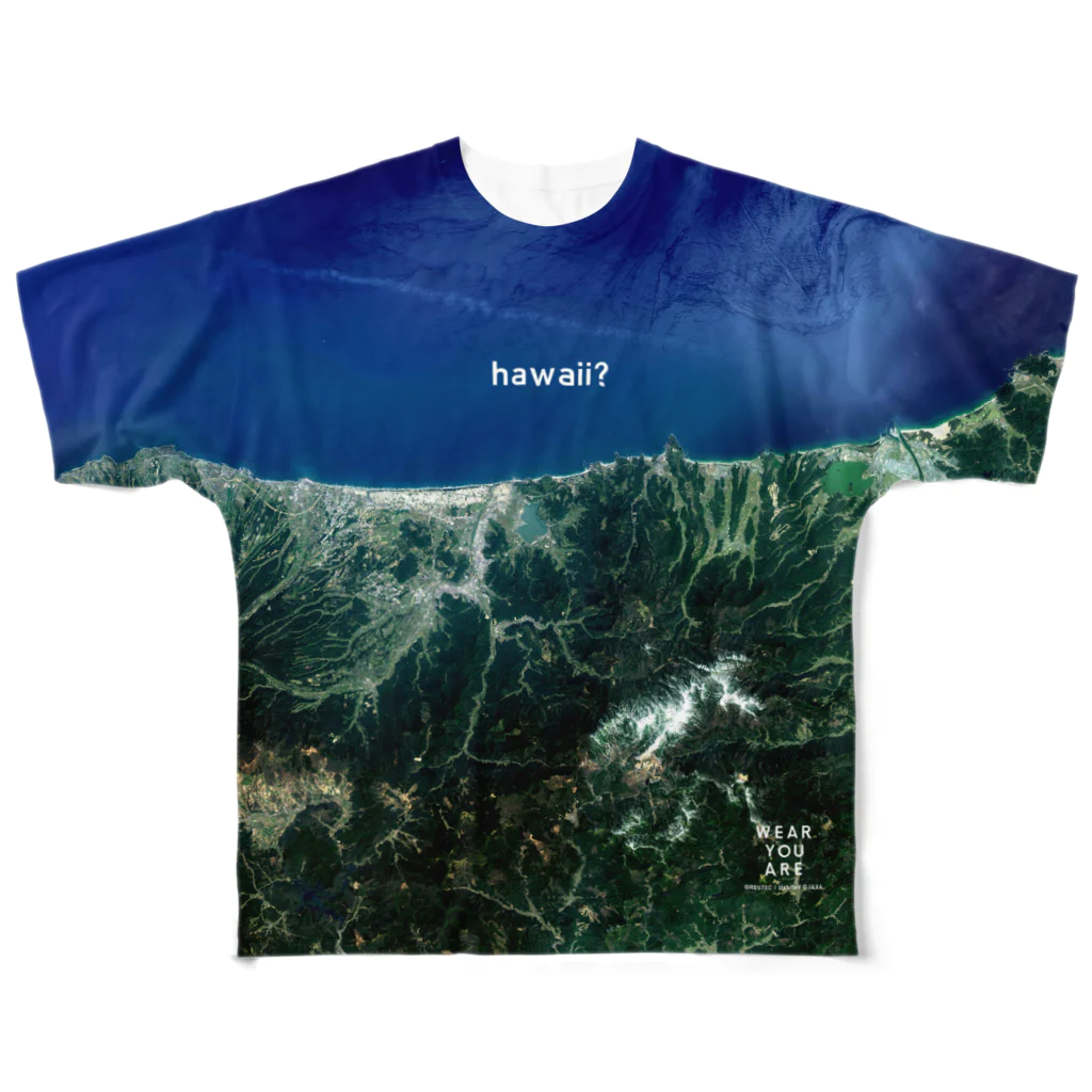 WEAR YOU AREの鳥取県 東伯郡 Tシャツ 両面 フルグラフィックTシャツ