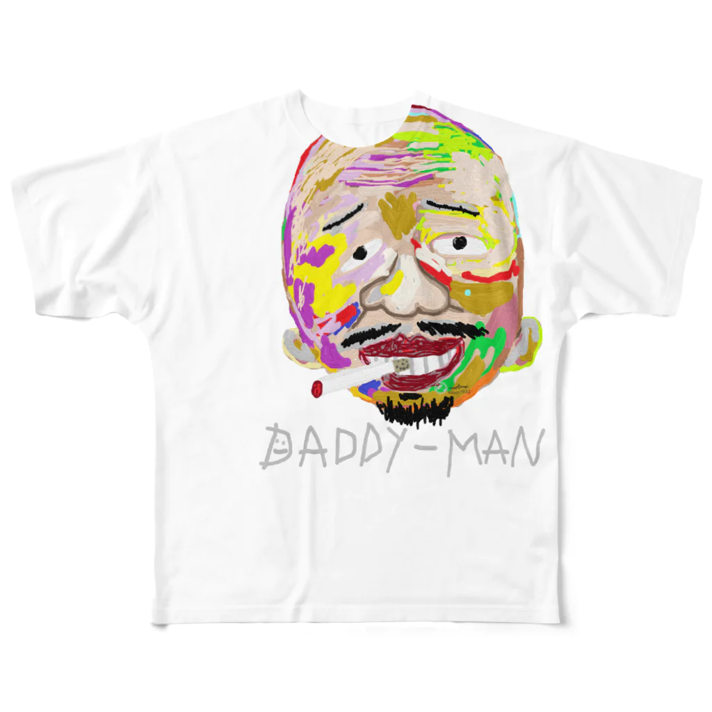 uwotomoの【Big face】フルグラフィックｔ All-Over Print T-Shirt