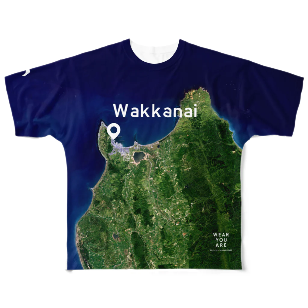 WEAR YOU AREの北海道 稚内市 Tシャツ 両面 フルグラフィックTシャツ