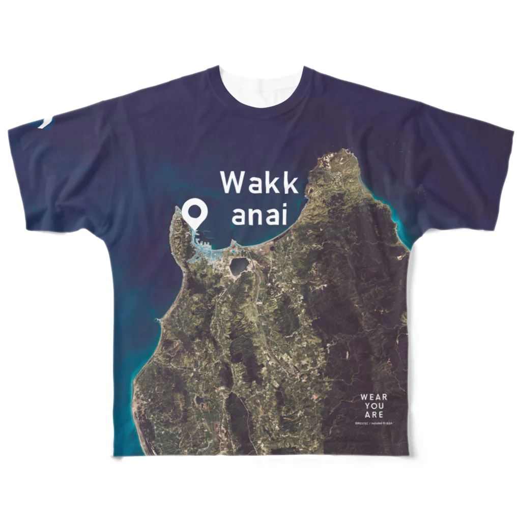 WEAR YOU AREの北海道 稚内市 Tシャツ 両面 フルグラフィックTシャツ