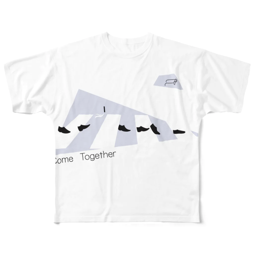 strangeloveのCome Together Tシャツ All-Over Print T-Shirt