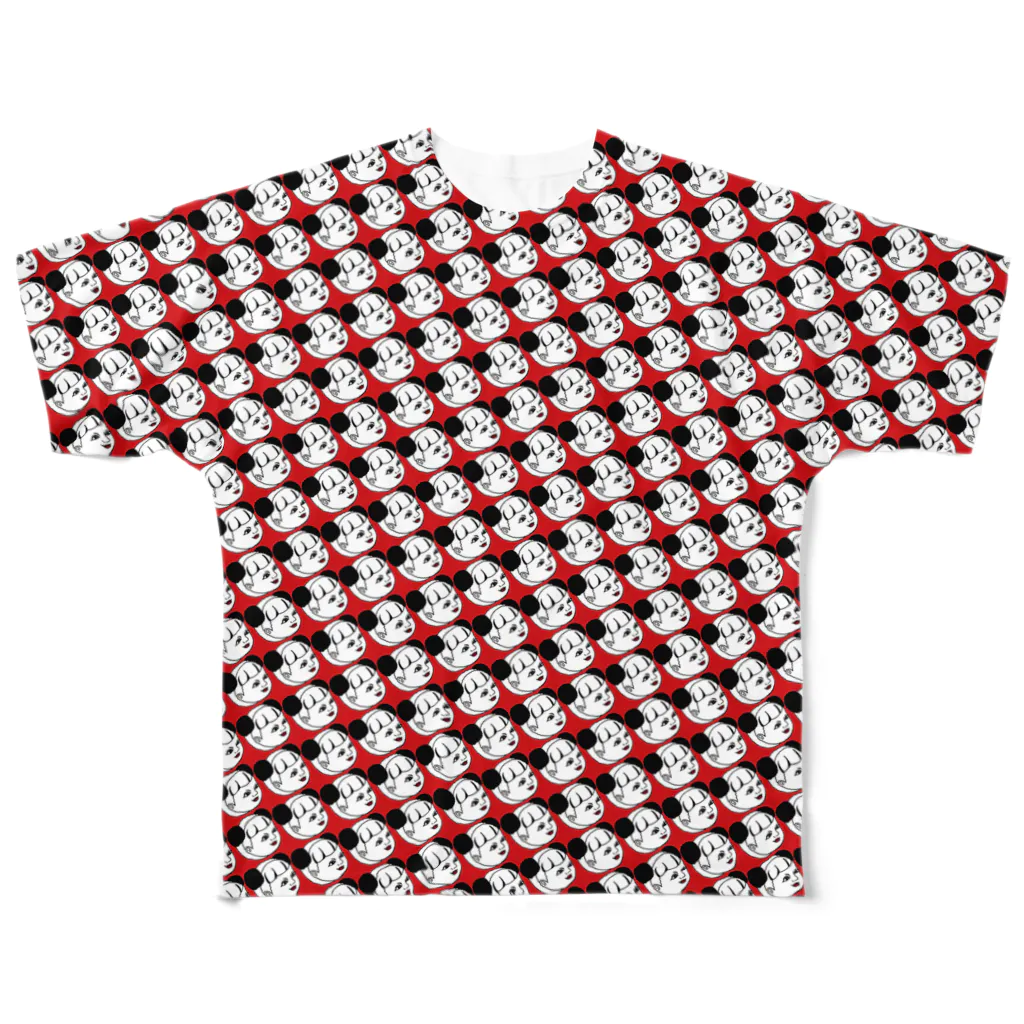 ピリンザラザのパンダ総柄 All-Over Print T-Shirt