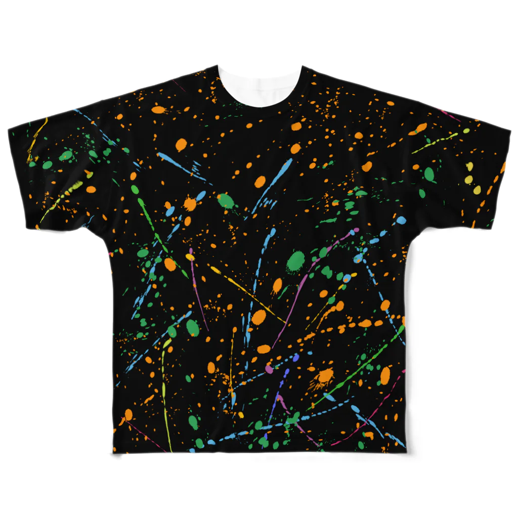 猫と釣り人のPAINT_2_1 All-Over Print T-Shirt