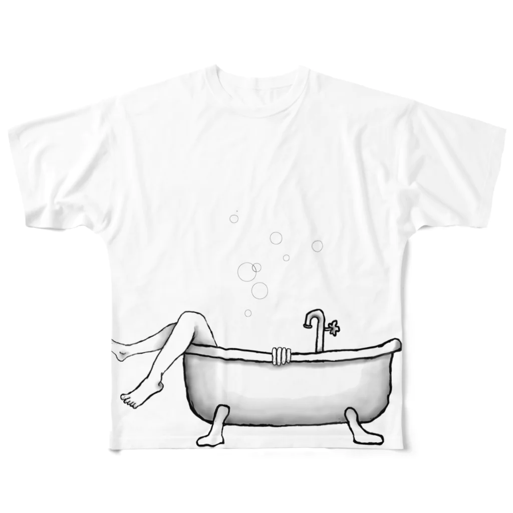 kjy Storeの風呂 All-Over Print T-Shirt