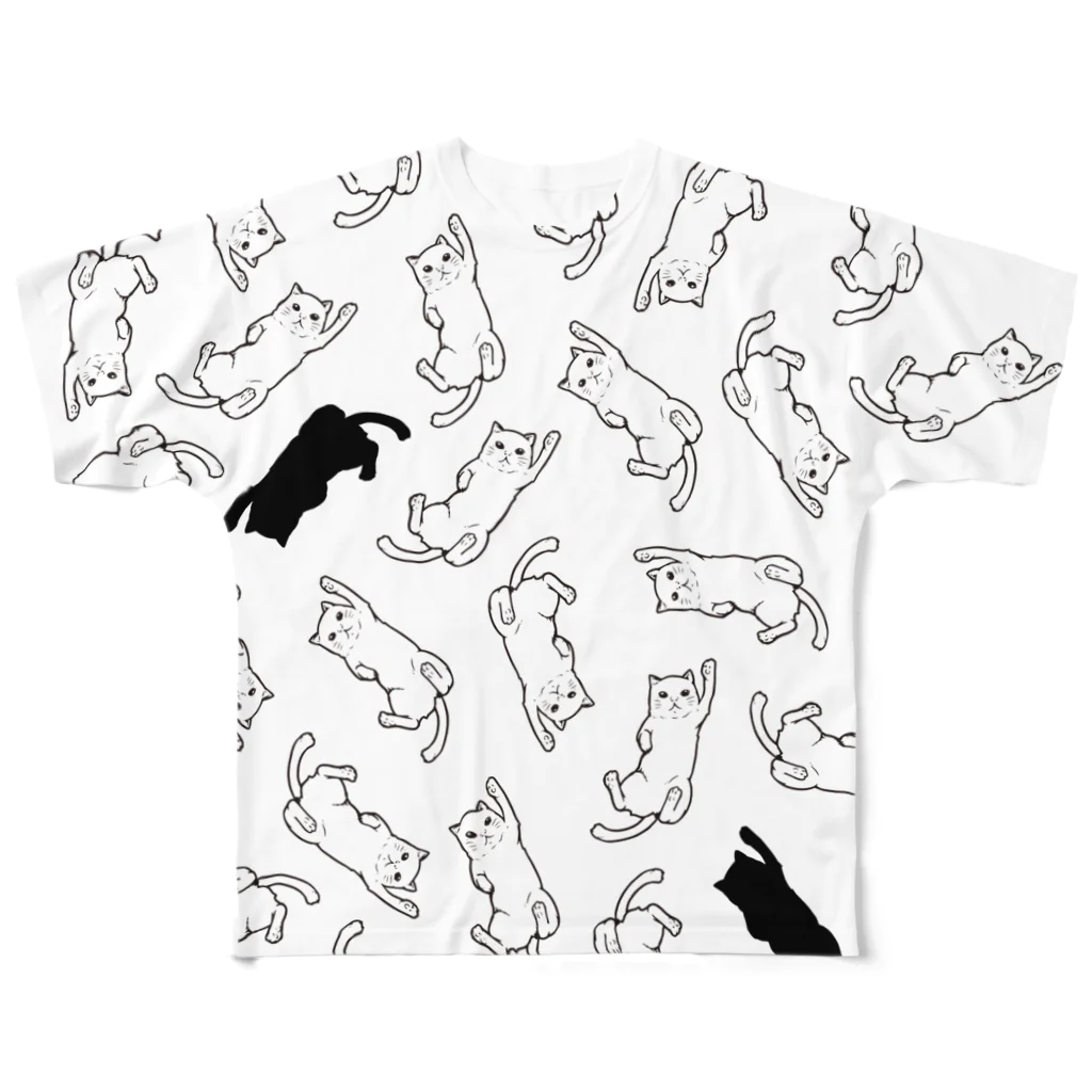 水道橋ですらのねこだらけ All-Over Print T-Shirt