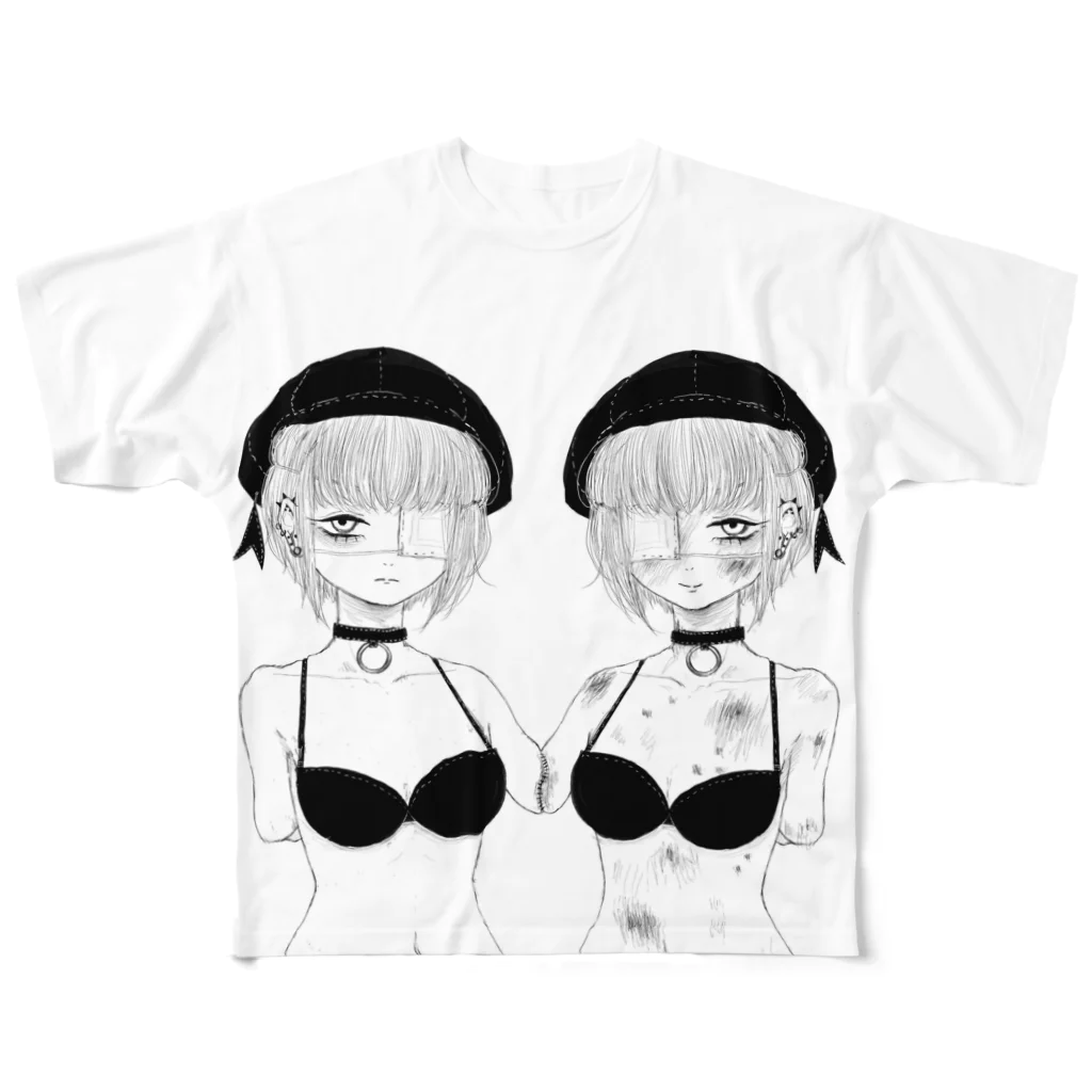 みやこのtwins！ All-Over Print T-Shirt