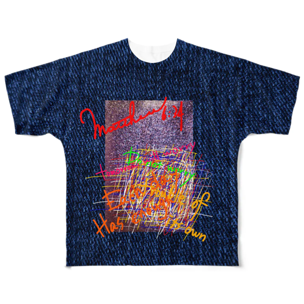 YOROZU-YA ヰTAROのEach day フルグラフィックTシャツ
