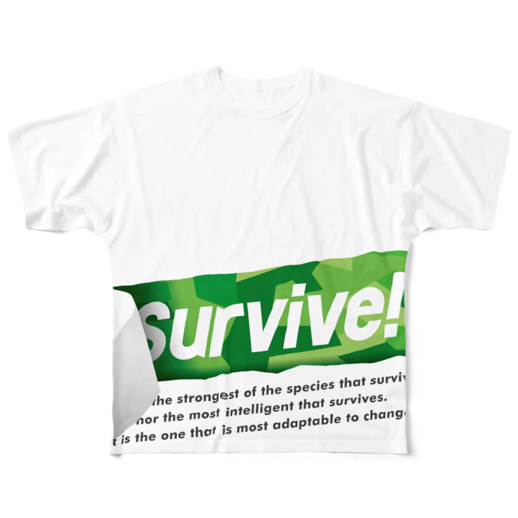 カワズケイのsurvive! 2nd フルグラフィックTシャツ