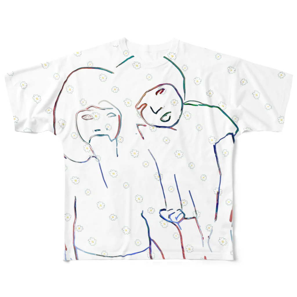 mokumokumokuのhanairoharu2 フルグラフィックTシャツ