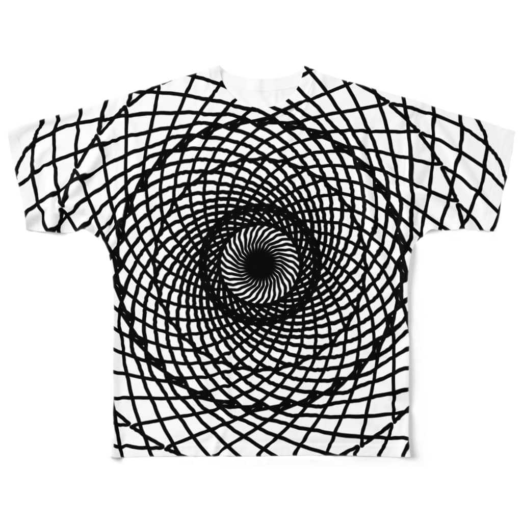 謎モノ店のX交差円 All-Over Print T-Shirt