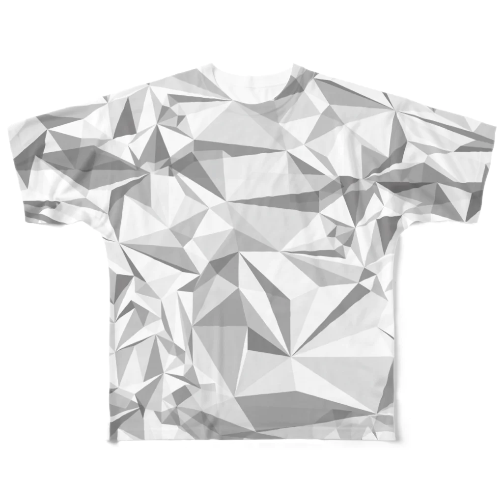 未来の画家のお店のポリゴンフルグラフィックTシャツ フルグラフィックTシャツ
