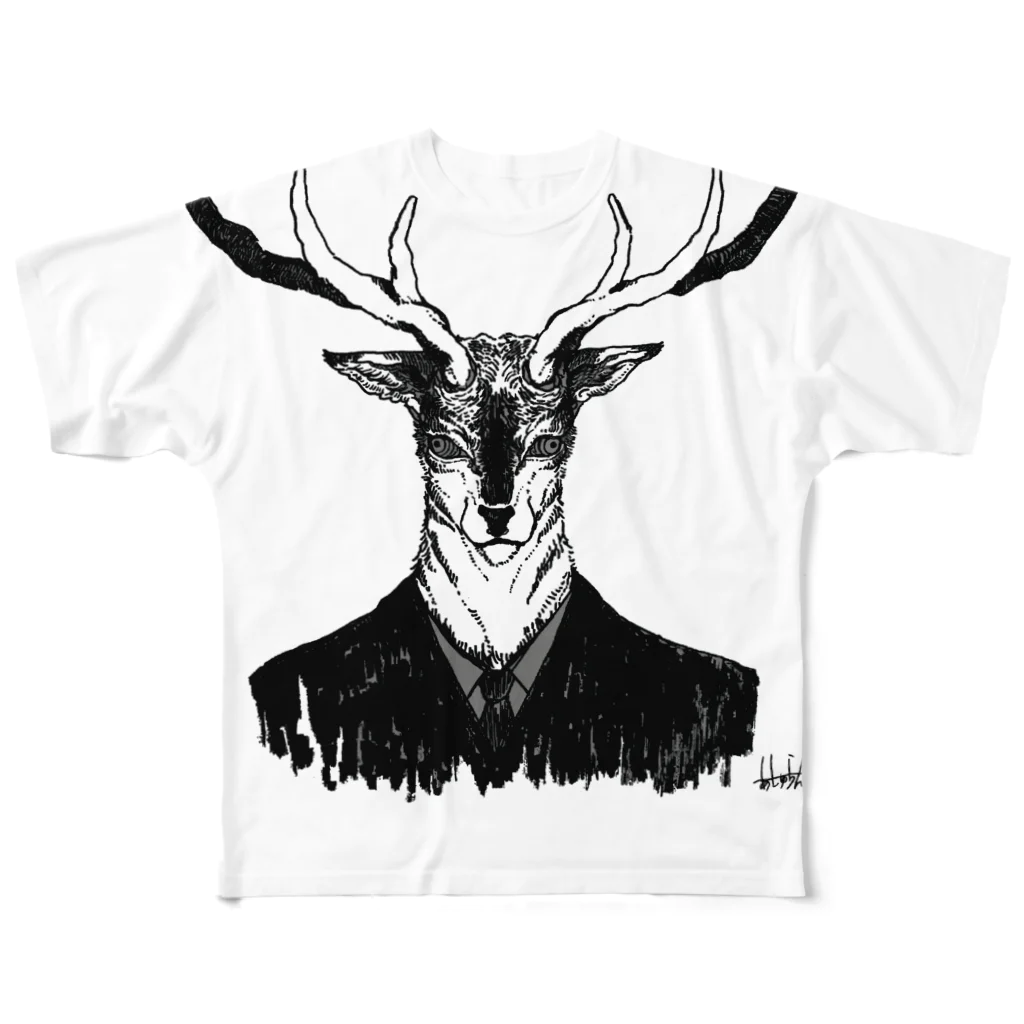 あしゅらんの鹿Tシャツ2020 フルグラフィックTシャツ
