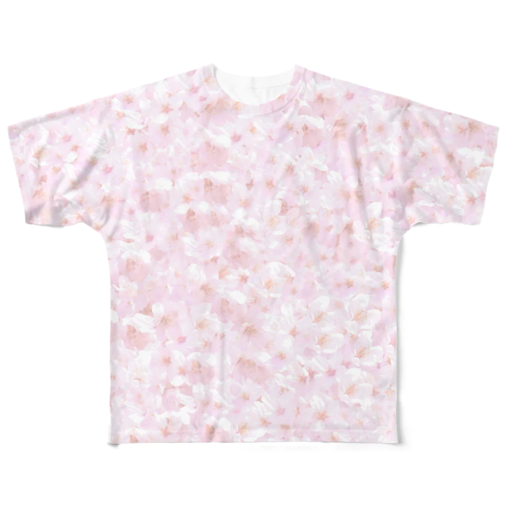 普通のＴシャツ屋さんの桜満開 All-Over Print T-Shirt