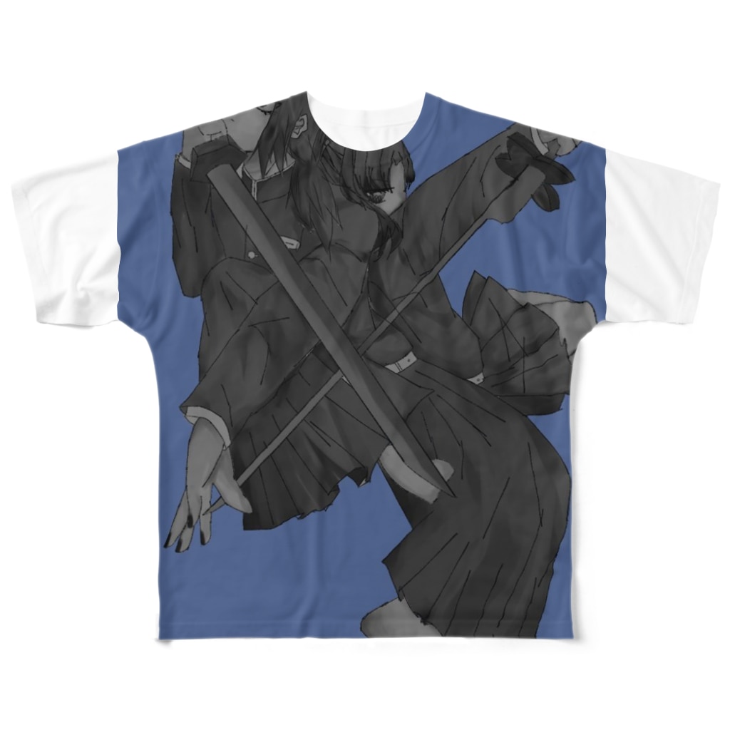 鬼滅の刃 冨岡義勇 胡蝶しのぶイラストグッズ All Over Print T Shirt By 雨城くん Mementomori1021 Suzuri