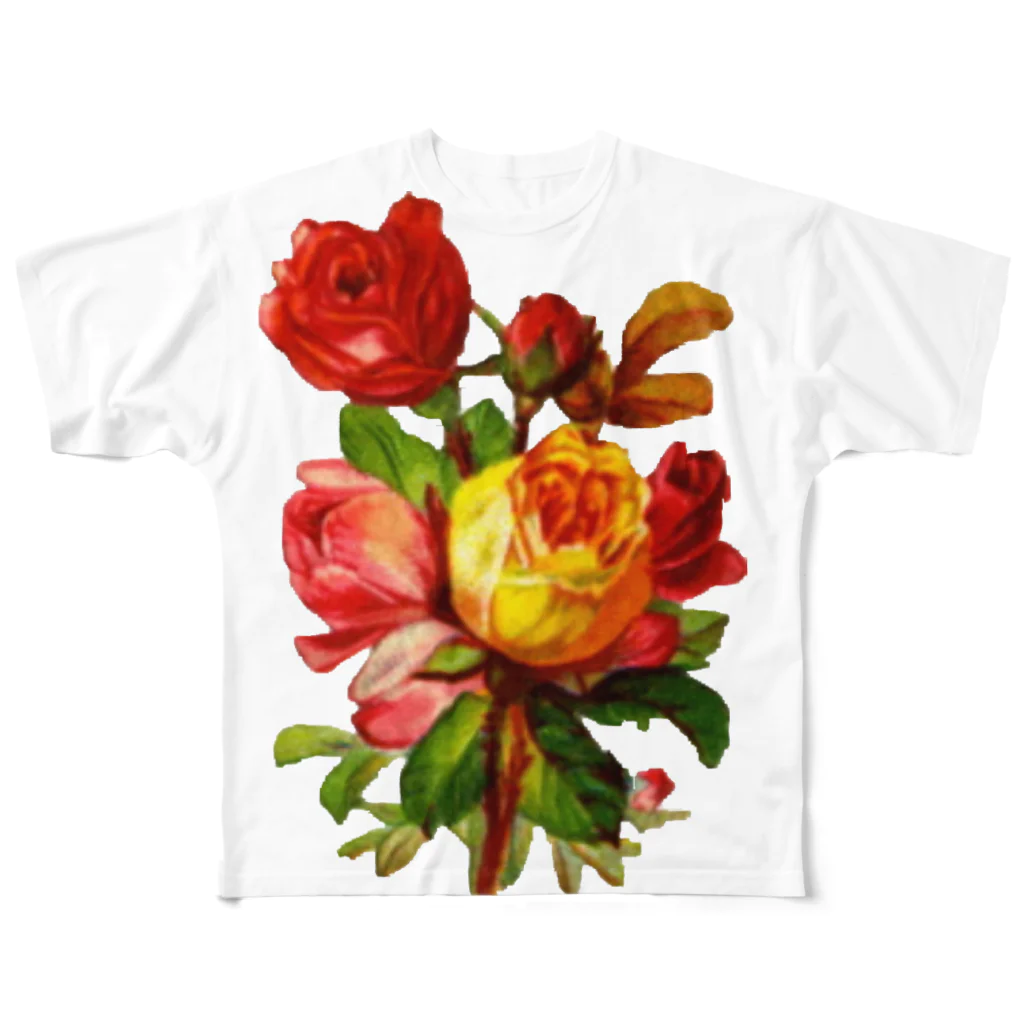 なえ　ヤマモトの花束 All-Over Print T-Shirt