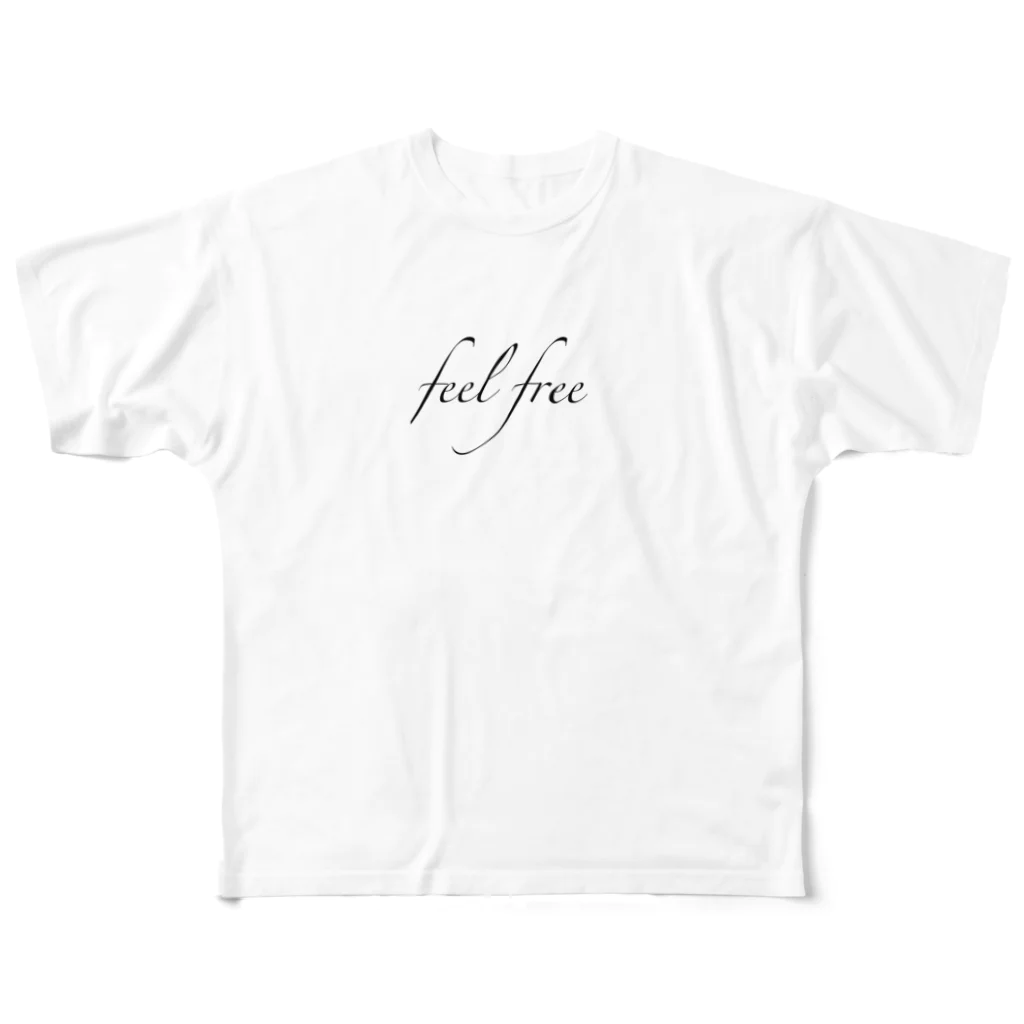 Feel freeのfeel free All-Over Print T-Shirt
