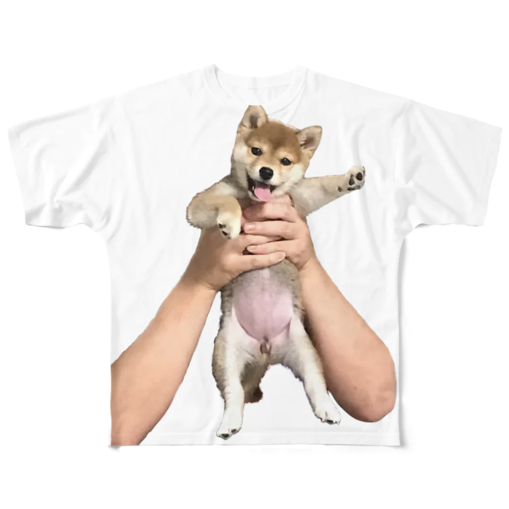 笛ガムの子犬マン All-Over Print T-Shirt