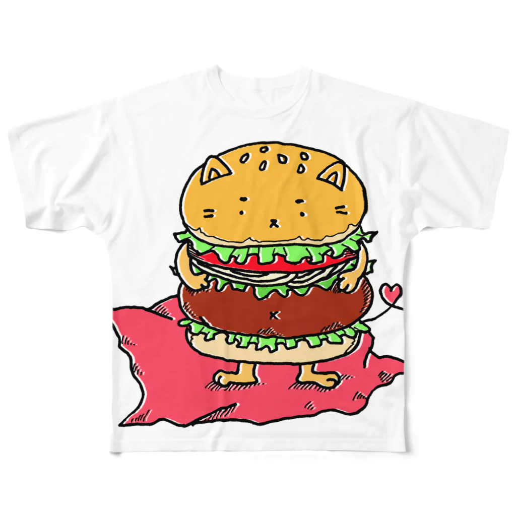 サンタ村のハンバーグになりたかったぼく。【フルカラー】 All-Over Print T-Shirt