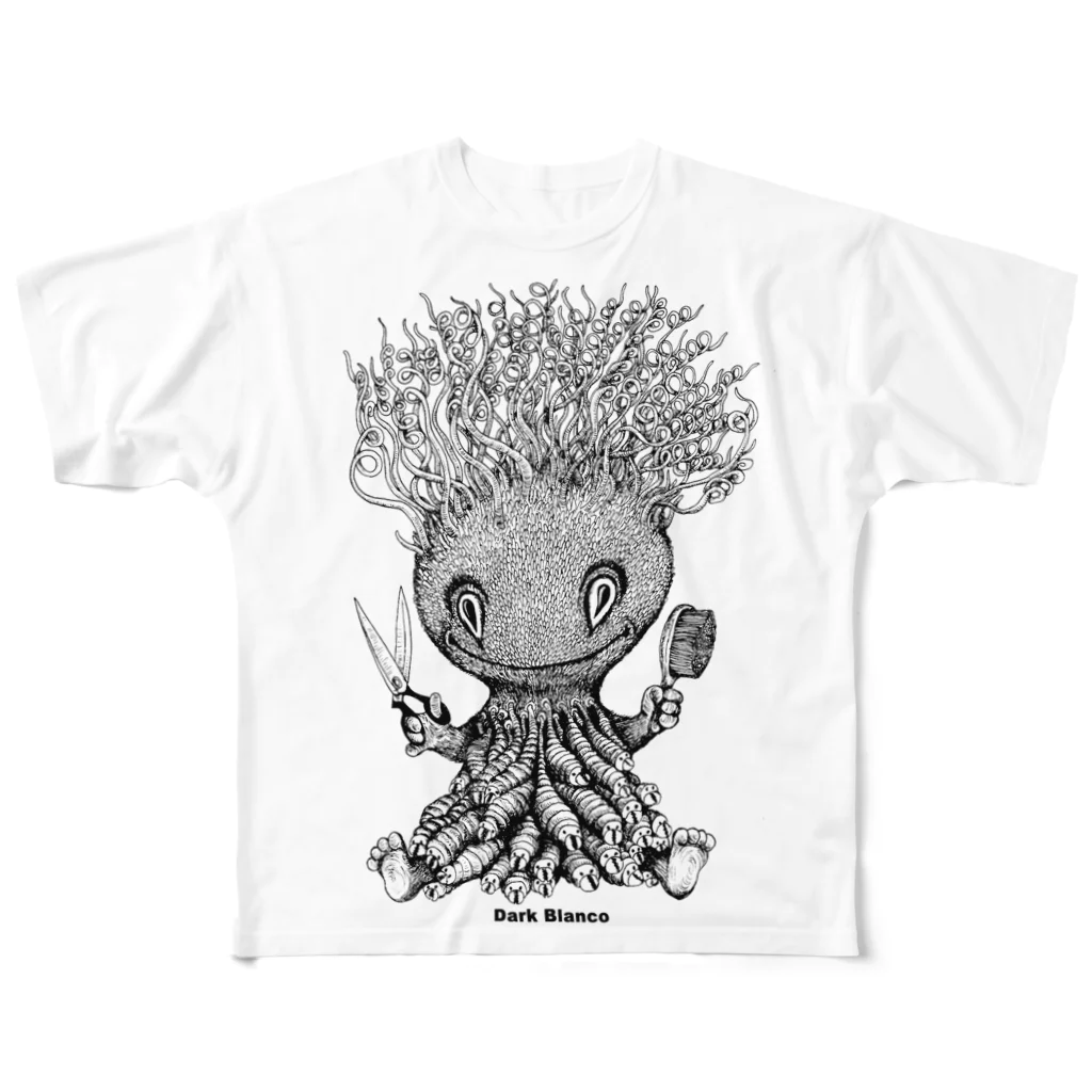  Dark blancoのDark blanco "Monster 17" フルグラフィックTシャツ