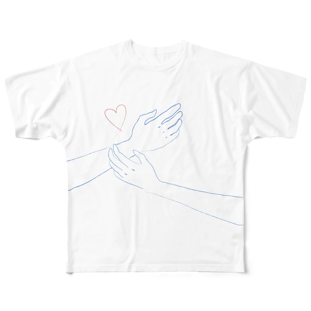 𝔹子のHug と オキシトシン All-Over Print T-Shirt