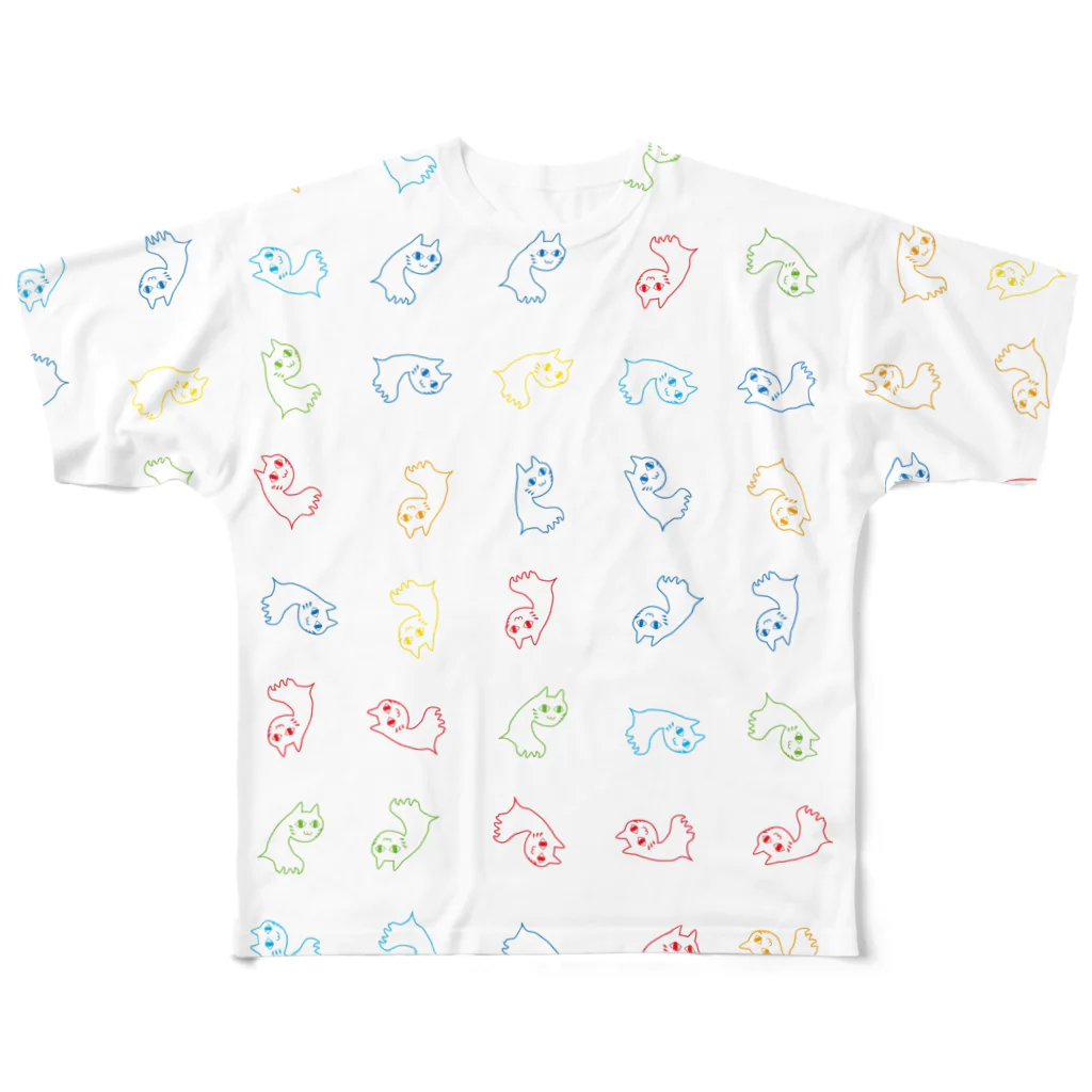 ryu-gのからふるねこ! All-Over Print T-Shirt