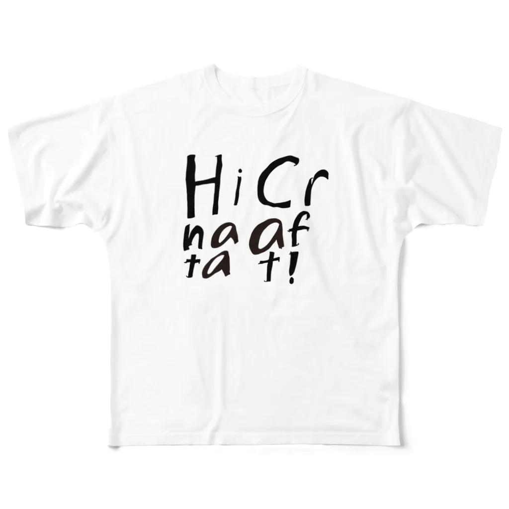 ヒナタクラフトのロゴのTシャツ All-Over Print T-Shirt
