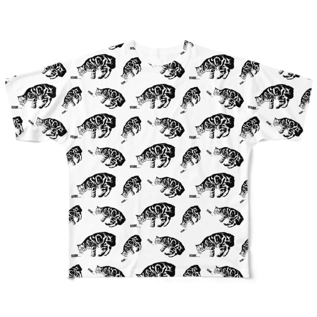 猫と釣り人のCAT_7_1_PT フルグラフィックTシャツ