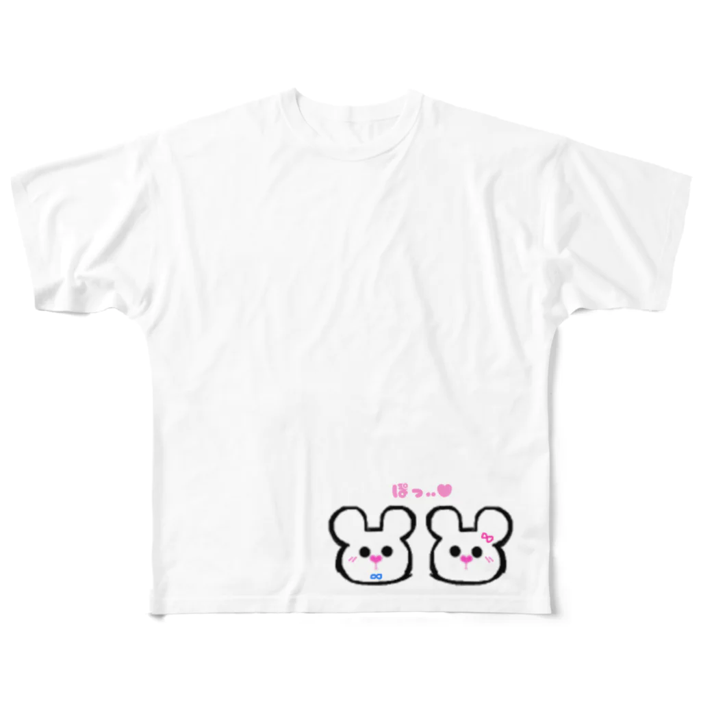 Kuro*s Brandのずっといっしょ♥ フルグラフィックTシャツ