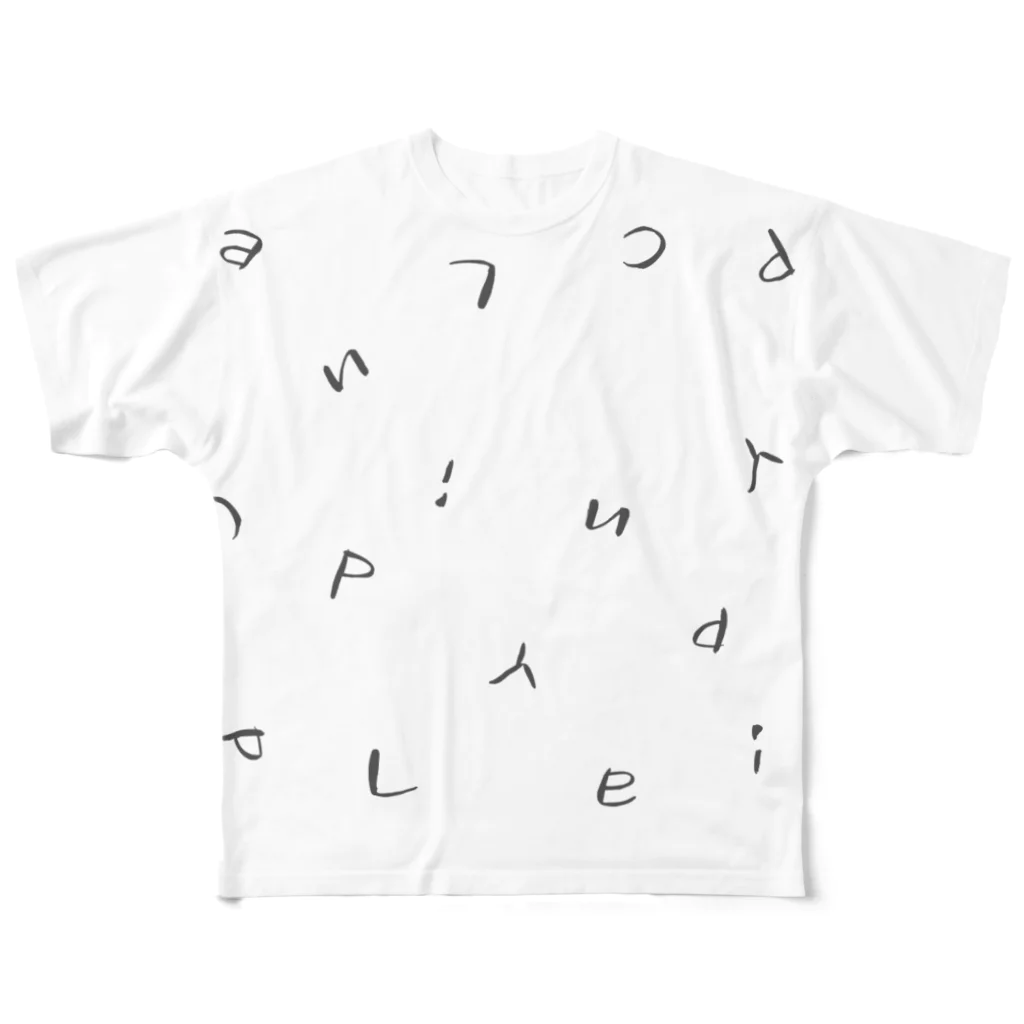 ナオ / CandyLip店のロゴ：ランダム フルグラフィックTシャツ