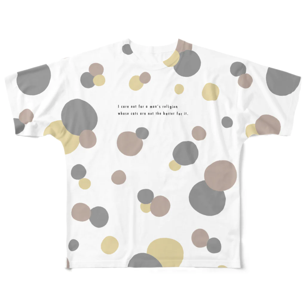 momomooのあわい三毛猫T All-Over Print T-Shirt