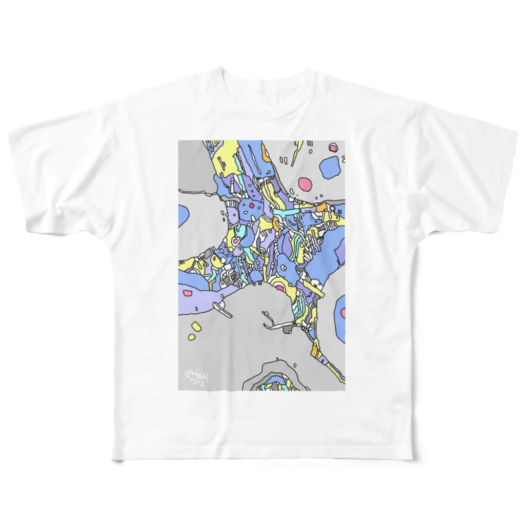 ナナフシ堂　雑貨部屋の回路 1 All-Over Print T-Shirt