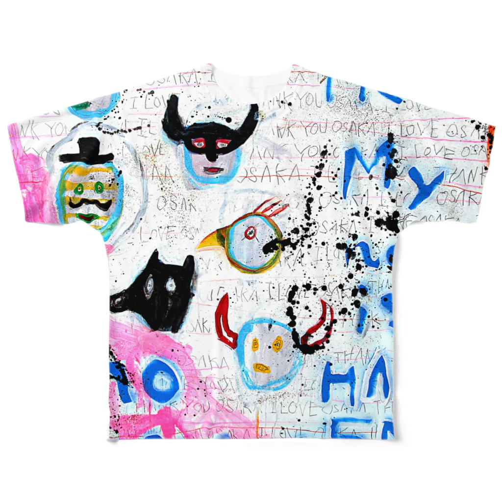 DoiMayumiのPOP ART（HAPPY END） フルグラフィックTシャツ