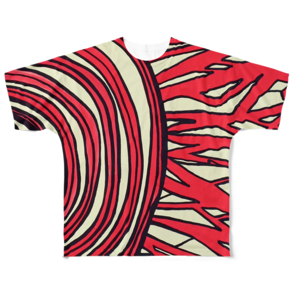 スペックスフットボールのSUN All-Over Print T-Shirt