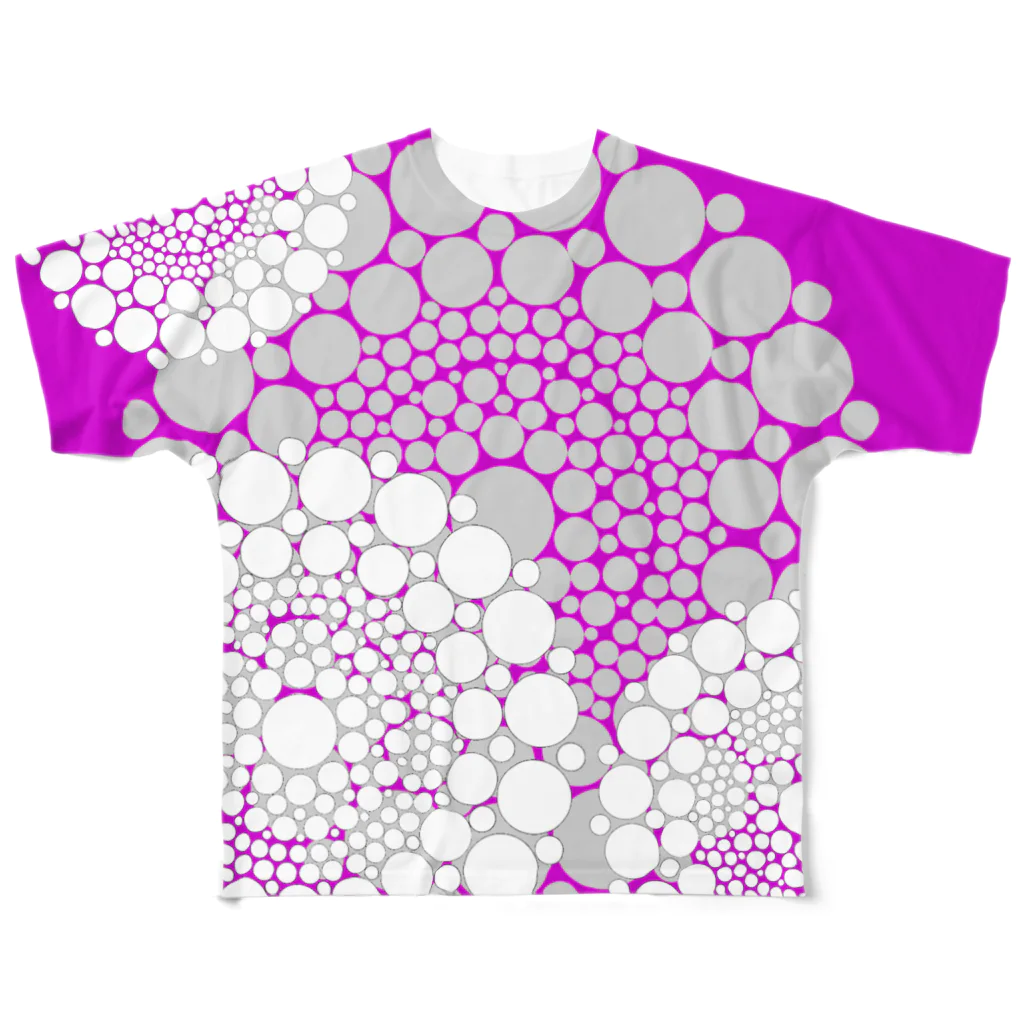 HaveーFun 嘉のHaveーFun点絵フルグラフィックTシャツ All-Over Print T-Shirt