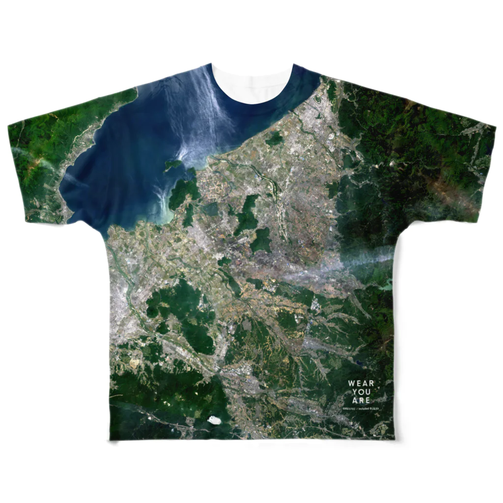 WEAR YOU AREの滋賀県 近江八幡市 Tシャツ 両面 All-Over Print T-Shirt