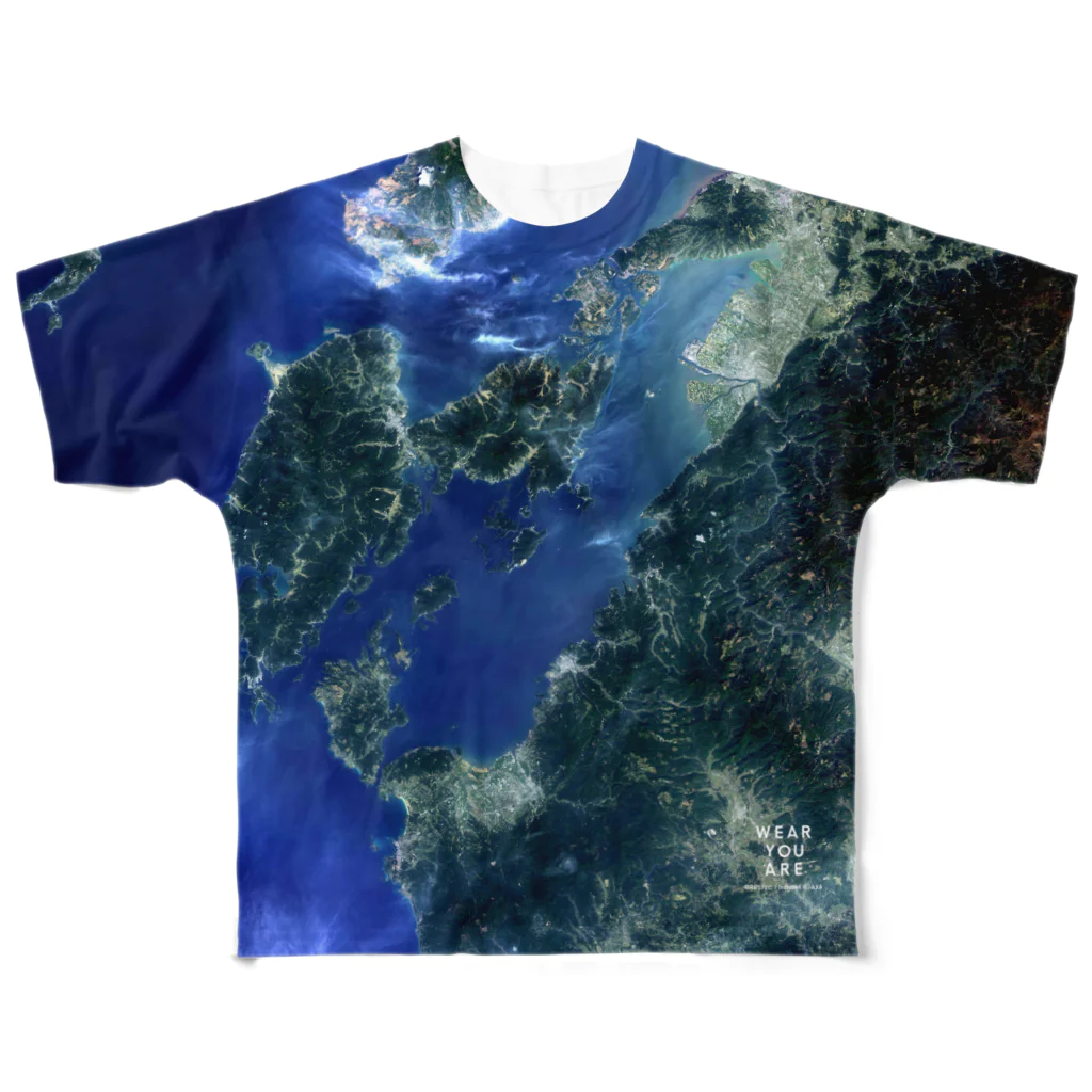 WEAR YOU AREの熊本県 天草市 Tシャツ 両面 All-Over Print T-Shirt