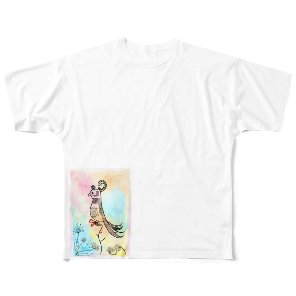 airuhinaの虹鳥 All-Over Print T-Shirt