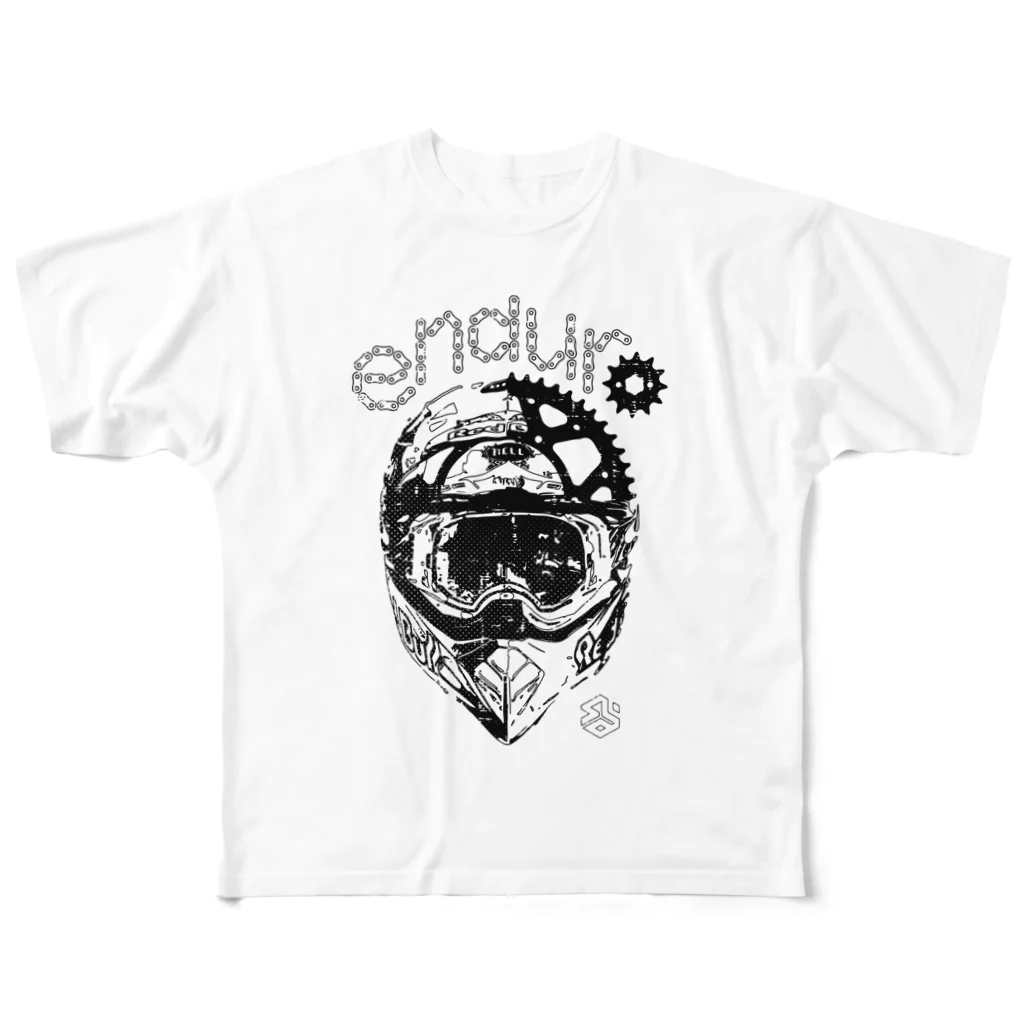 SLORIDEのHelmet(Black) All-Over Print T-Shirt