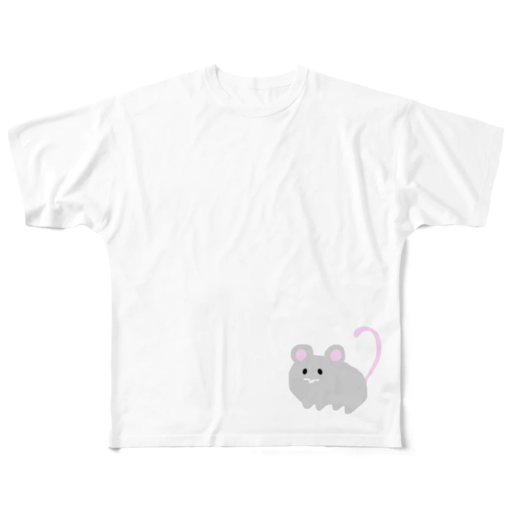 Kuro*s Brandのネズミっぽいなにか フルグラフィックTシャツ