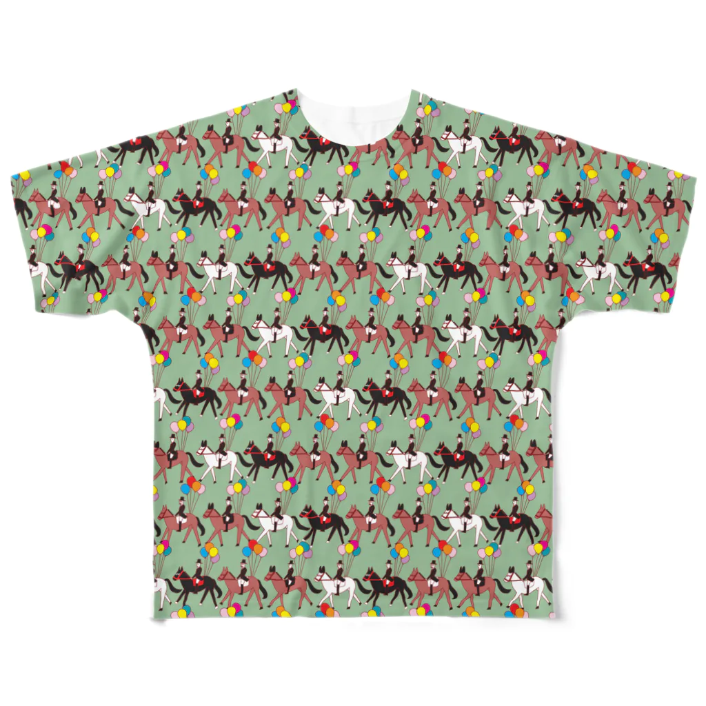 ソーメンズの馬術カーニバル All-Over Print T-Shirt