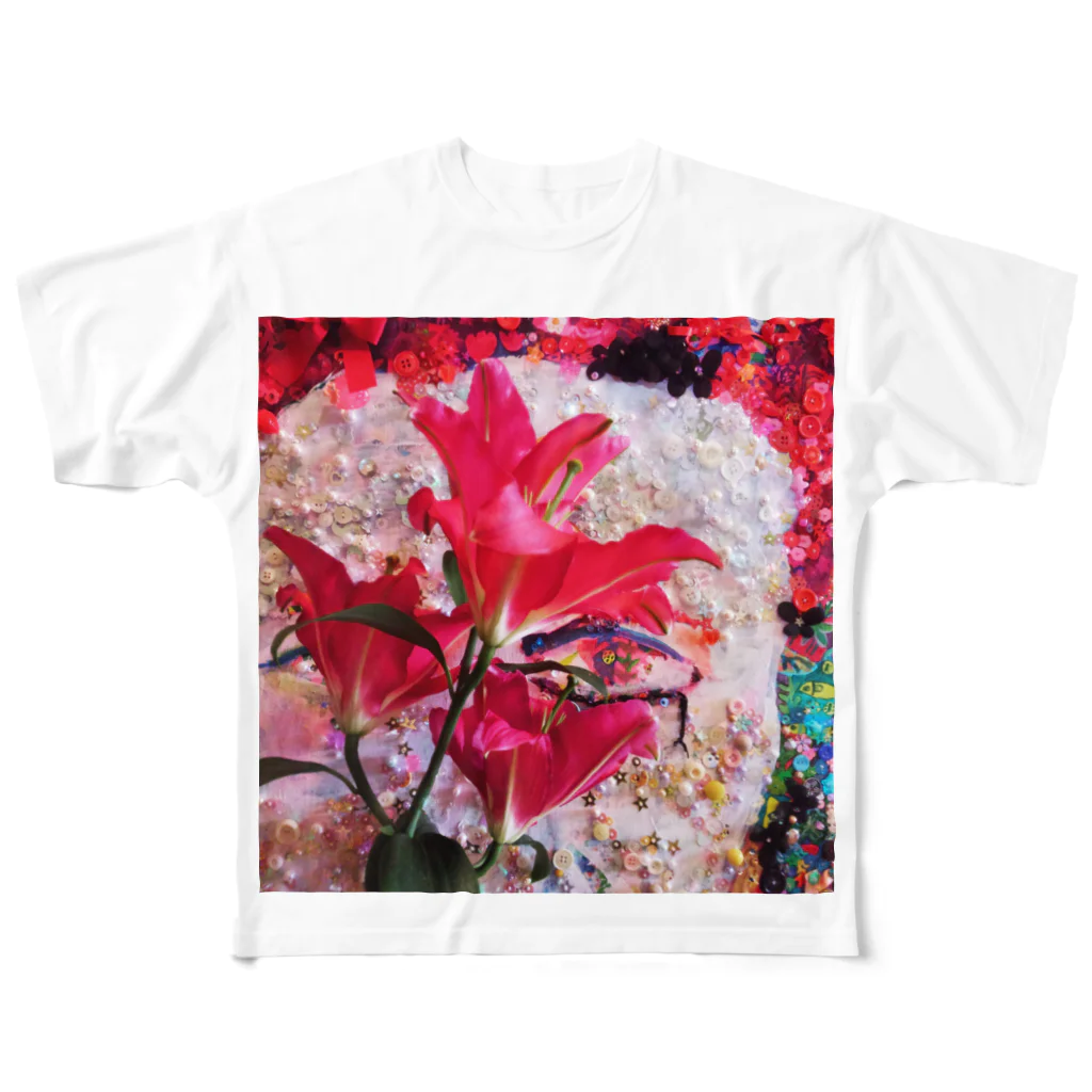 ko-ayaのred eye All-Over Print T-Shirt