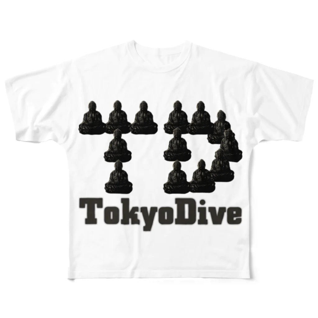 Tokyo Dive ⅡのTokyoDive2ロゴ All-Over Print T-Shirt